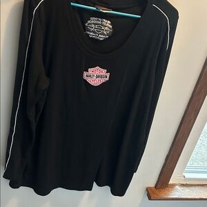 Harley-Davidson Black Long Sleeve Tee with Logo